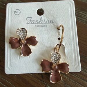 Brown Flower Earrings All accessories in my closet are $8 or 3 for $20